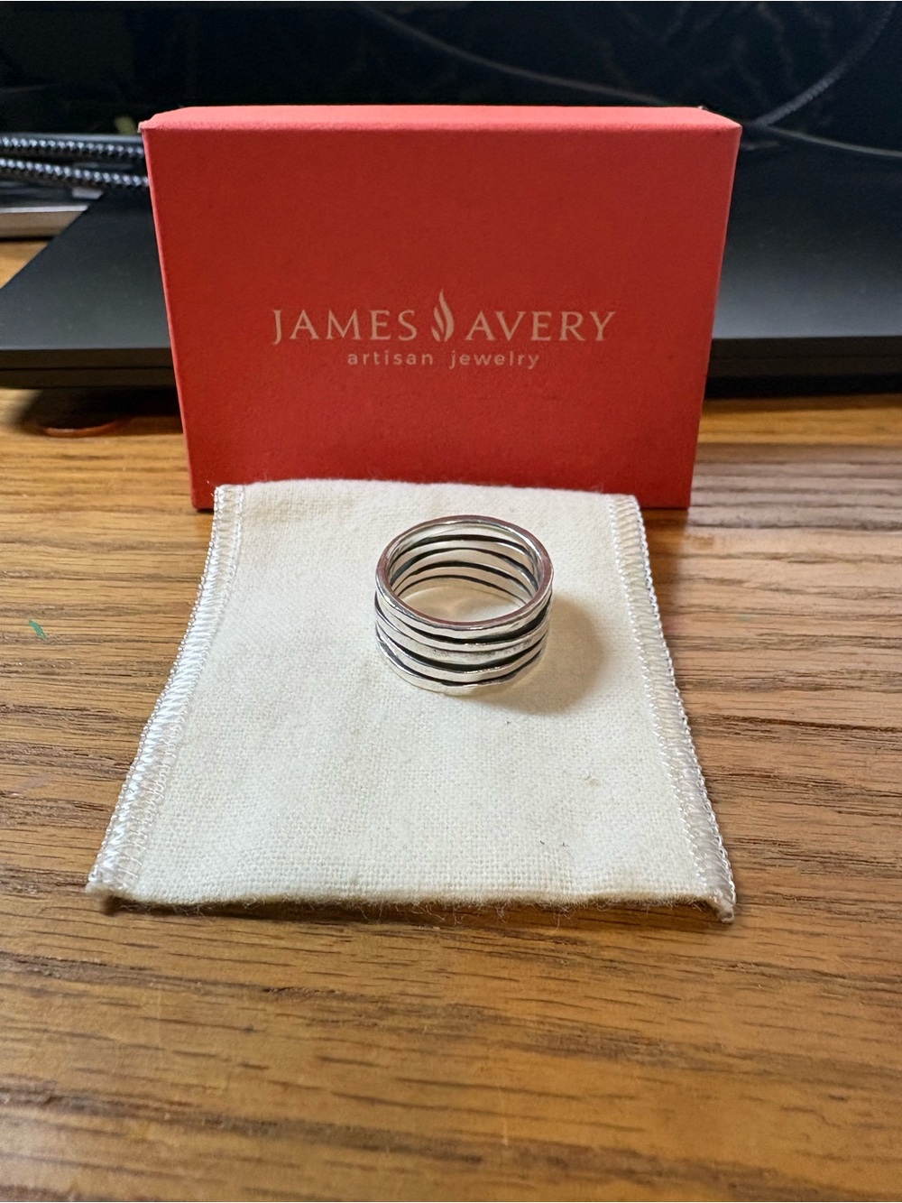 James Avery Silver Layered Band Ring - Silver
